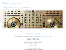 Tablet Screenshot of electromania.com